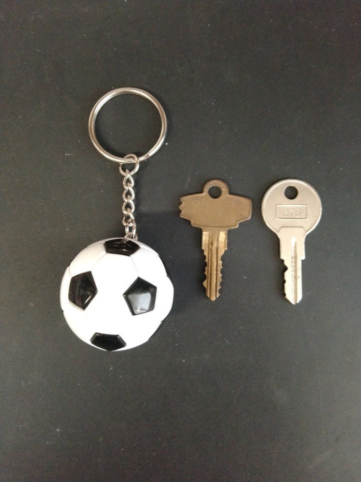Porte Clé - Football - 3D - Cuir