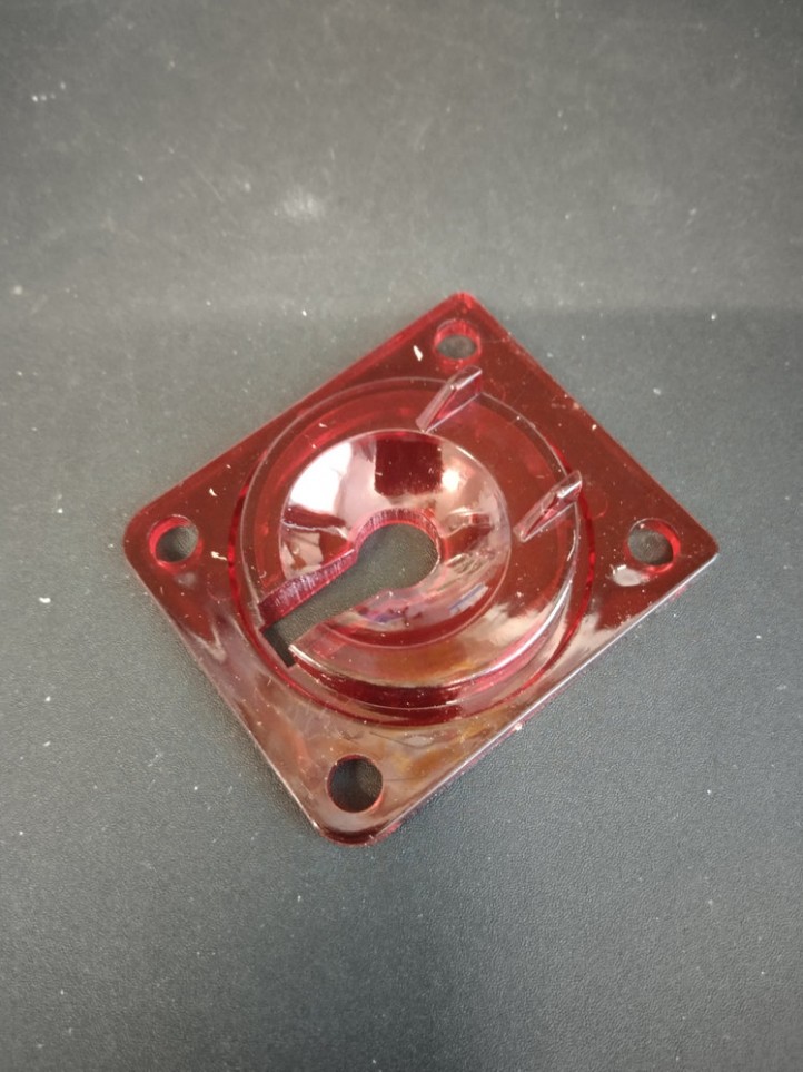 Plaque Ejecteur - Translucide Rouge