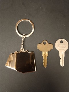 Porte Clé - Casino - Quinte Flush Royale - Noir