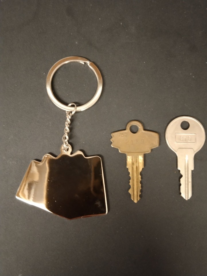 Porte Clé - Casino - Quinte Flush Royale - Noir