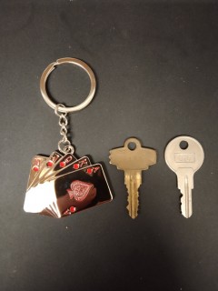 Porte Clé - Casino - Quinte Flush Royale - Rouge
