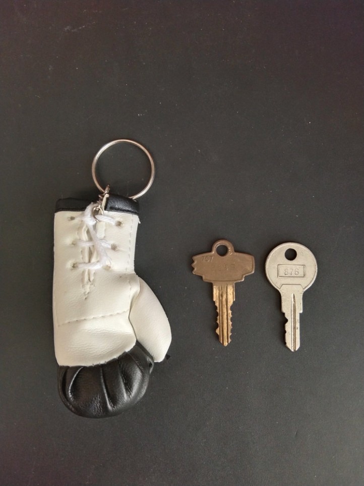 Key Holder - Boxing - Black Glove - Leather