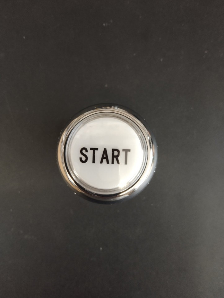 Bouton de Caisse - START - Corps Chrome - 6 Couleurs