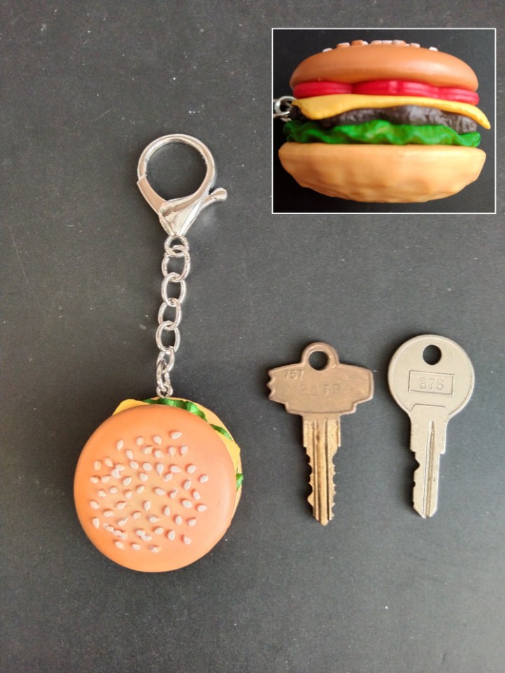 Key Holder - Pulp Fiction - Burger - 3D