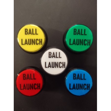 Bouton de Caisse Large - BALL LAUNCH - Corps Noir - 5 Couleurs
