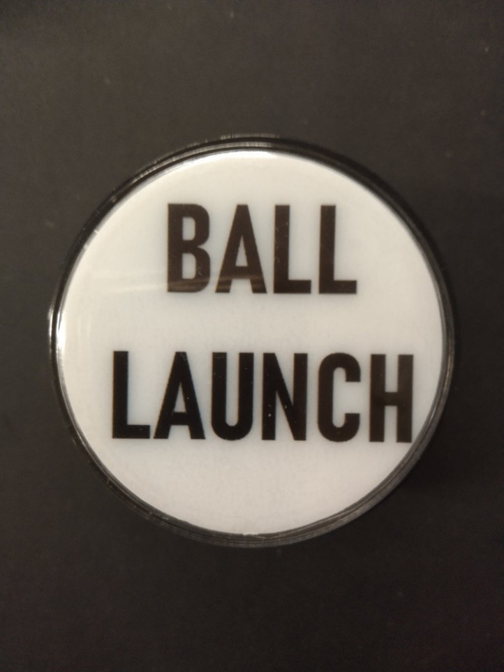 Bouton de Caisse Large - BALL LAUNCH - Corps Noir - 5 Couleurs