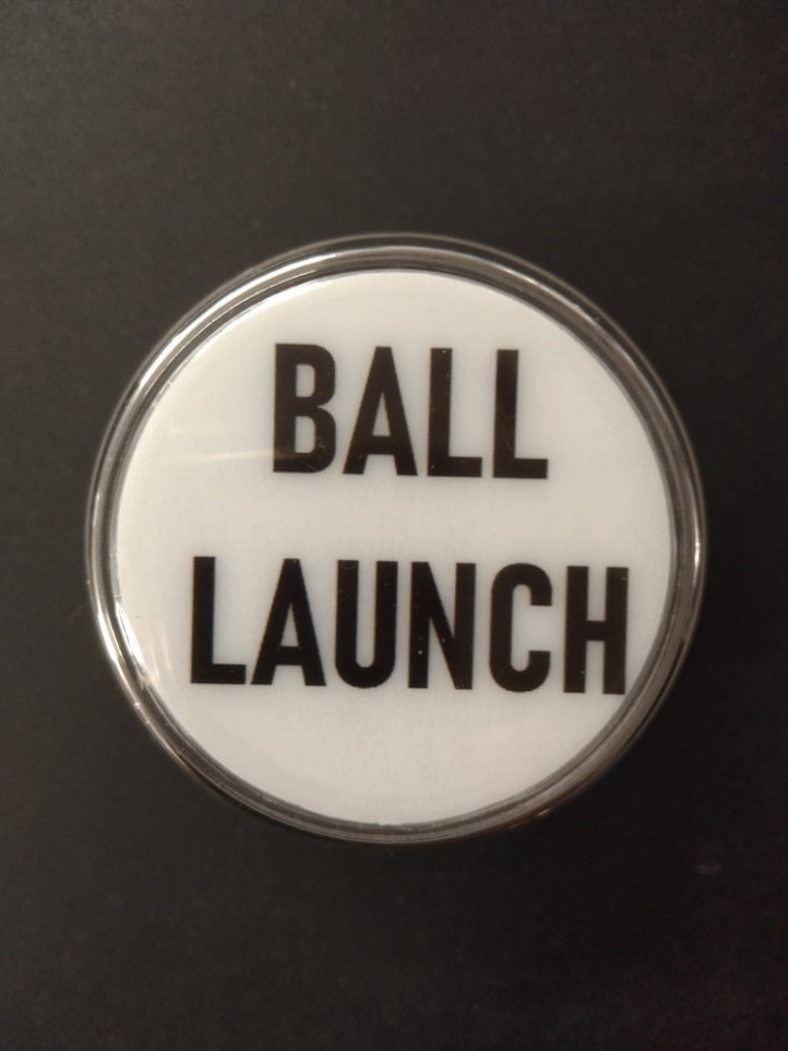 Large Button - BALL LAUNCH - Chrome Body - 5 Colors