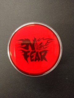 Bouton de Caisse Large - No Fear - Corps Chrome - Logo