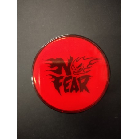 Bouton de Caisse Large - No Fear - Corps Noir - Logo