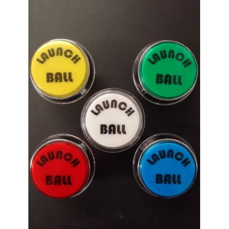 Bouton de Caisse Large - LAUNCH BALL - Corps Chrome - 5 Couleurs