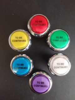 Bouton de Caisse - TO BE CONTINUED - Corps Chrome - 6 Couleurs