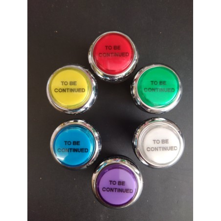 Bouton de Caisse - TO BE CONTINUED - Corps Chrome - 6 Couleurs
