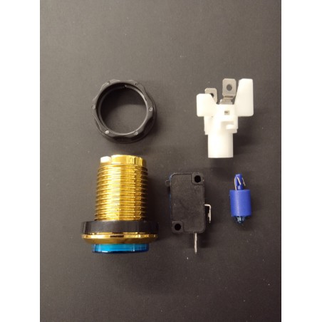 Bouton de Caisse - START - Corps Doré - 6 Couleurs