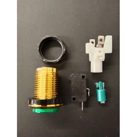 Bouton de Caisse - EXTRA BALL - Corps Doré - 6 Couleurs