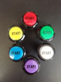 Bouton de Caisse - START - Corps Noir - 6 Couleurs