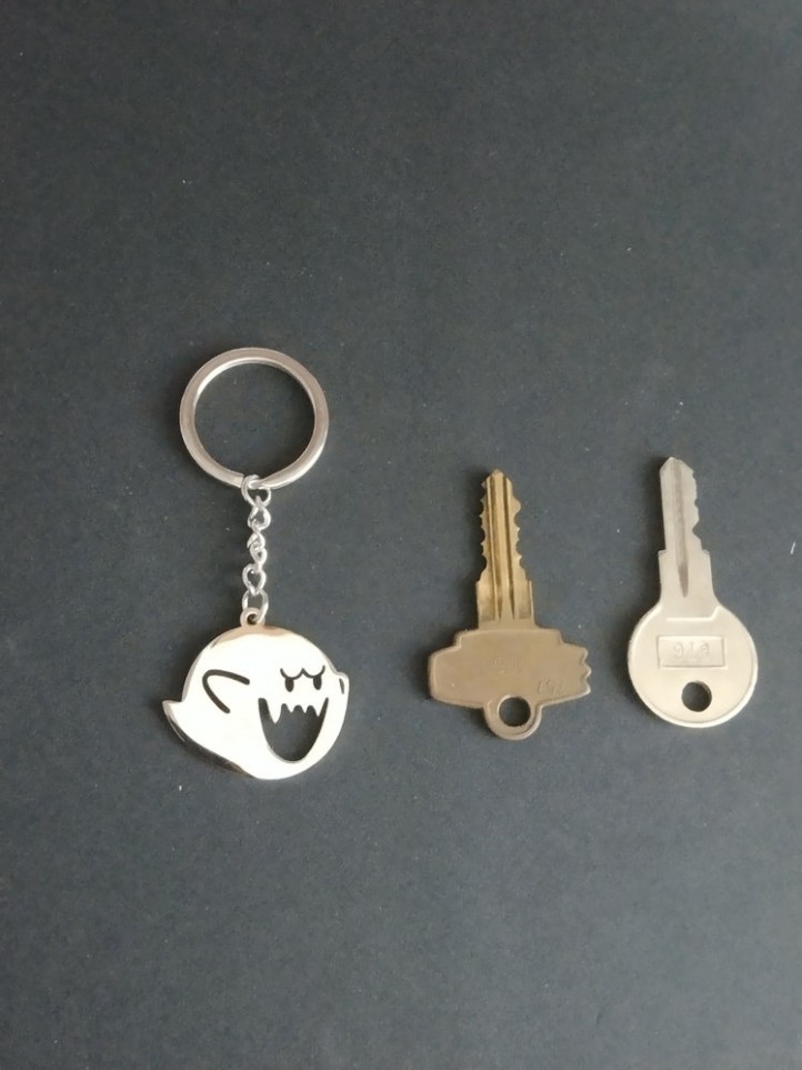 Key Holder - Mario - Ghost - Stainless Steel