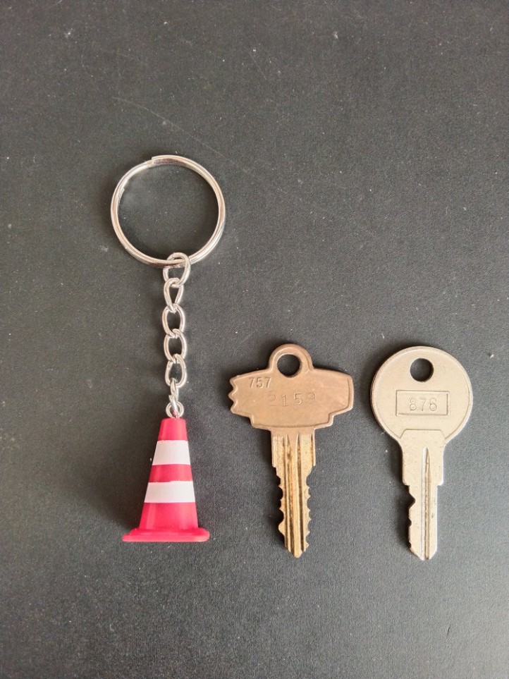 key Holder - Red & Ted Road Show - Red Traffic Cone - 3D