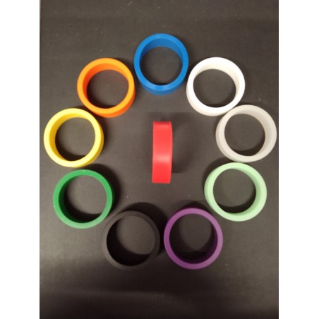 Elastique de Batteur - 1/2"x1-1/2" - Silicone - 10 couleurs