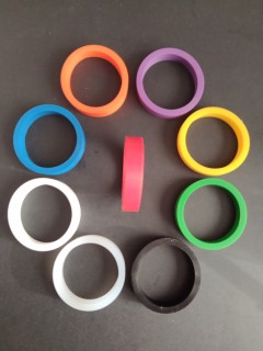Elastique de Batteur - 3/8"x1-1/2" - Silicone - 9 couleurs