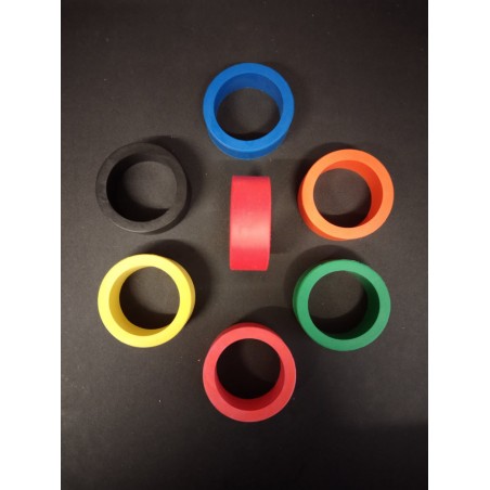 Elastique de Mini Batteur - 1/2"x1" - Polyuréthane - 7 couleurs