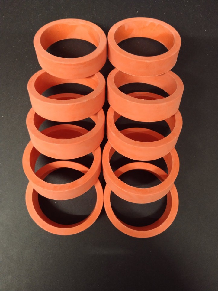 10x Elastique de Batteur - 1/2"x1-1/2" - Orange - Caoutchouc