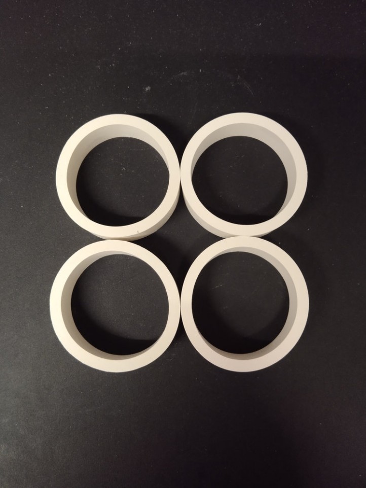 4x Flipper Rubber - 1/2"x1-1/2" - White - Natural Rubber
