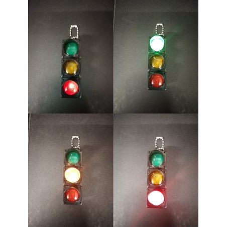 Porte Clé - The Getaway High Speed II - Feu Tricolore Lumineux - 3D