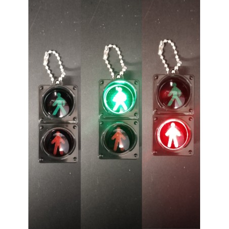 Porte Clé - Feu Piéton - 3D