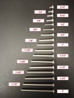 Screw - 6-32 - philips pan head - Stainless Steel