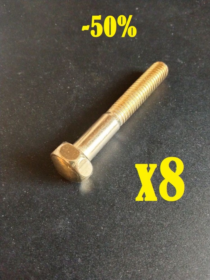 Leg Bolt - Gold - 2nd Grade x8