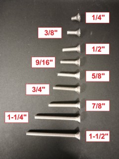 Screw - 6-32 - philips flat head - Stainless Steel