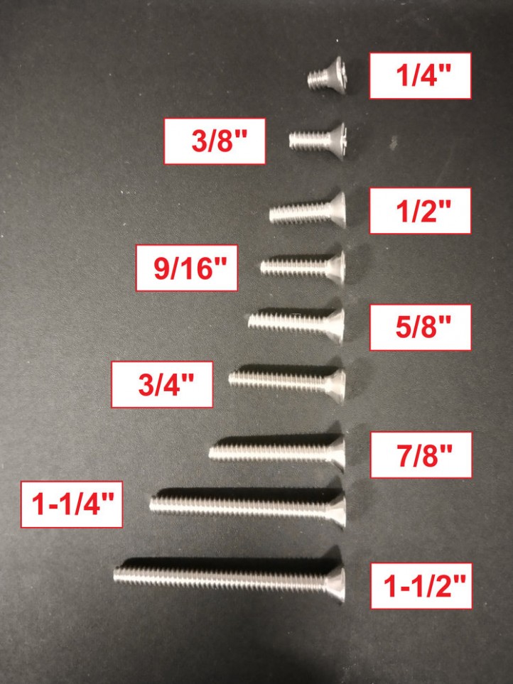 Screw - 6-32 - philips flat head - Stainless Steel