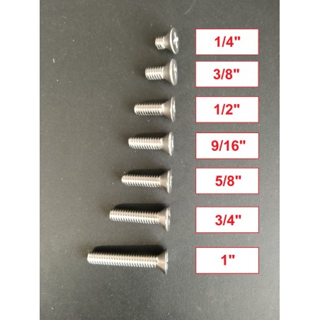 Screw - 8-32 - philips flat head - Stainless Steel