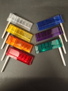 WILLIAMS - Flipper & Shaft - W Logo - Translucent - 7 colors