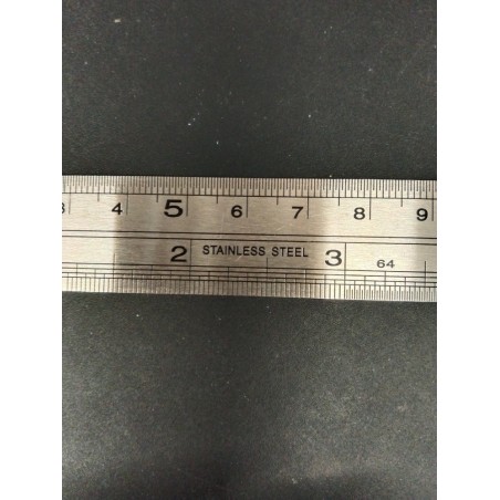 Ruler- inch / cm - Stainless Steel