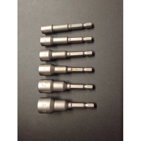 Magnet Nutdriver Bit - 6 Sizes