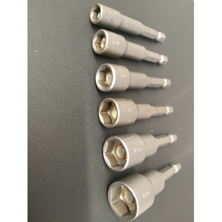 Magnet Nutdriver Bit - 6 Sizes