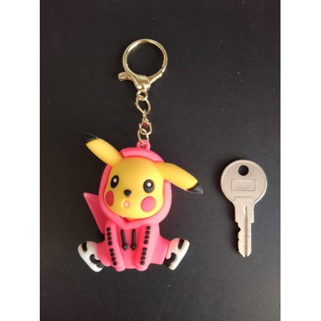 Porte Clé - Pokemon - Pikachu Sport Rose - 3D