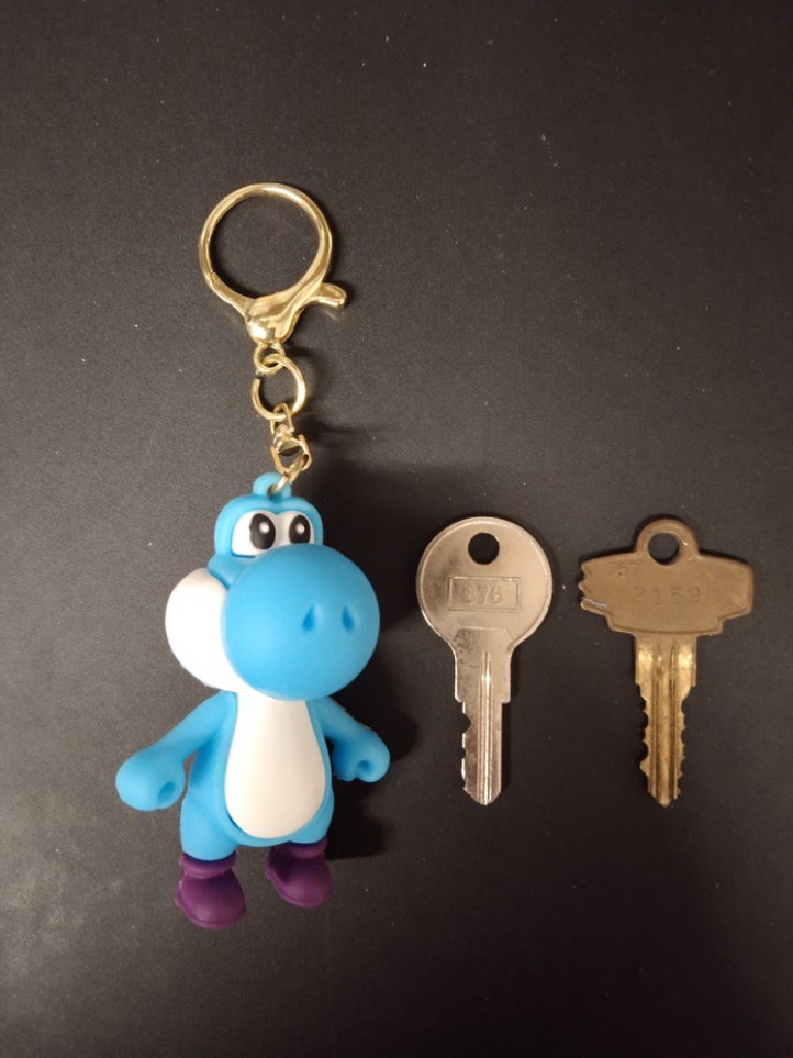 Key Holder - Mario - Yoshi / Blue - 3D