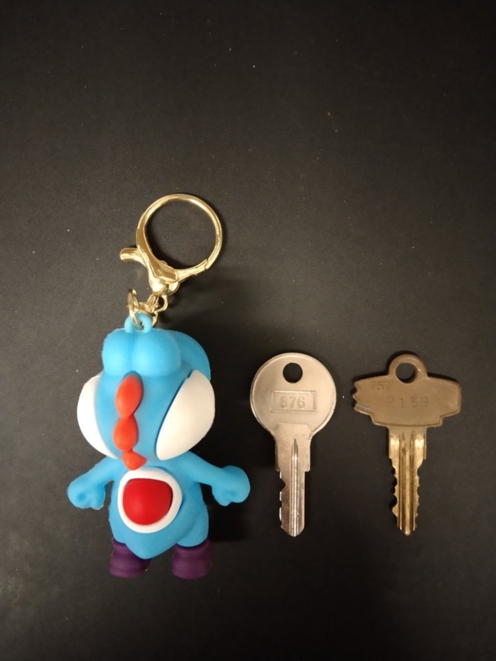 Key Holder - Mario - Yoshi / Blue - 3D
