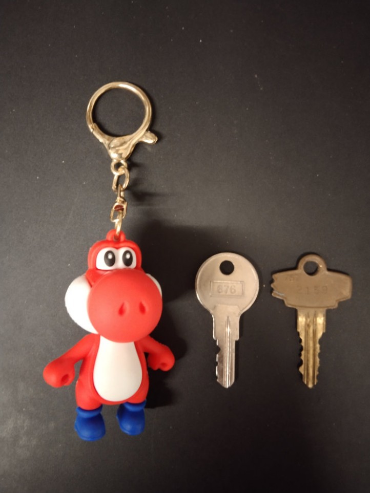 Key Holder - Mario - Yoshi / Red - 3D