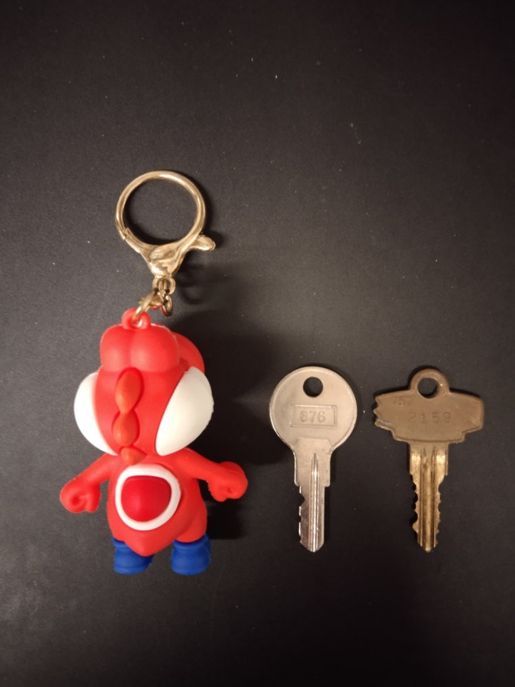 Key Holder - Mario - Yoshi / Red - 3D