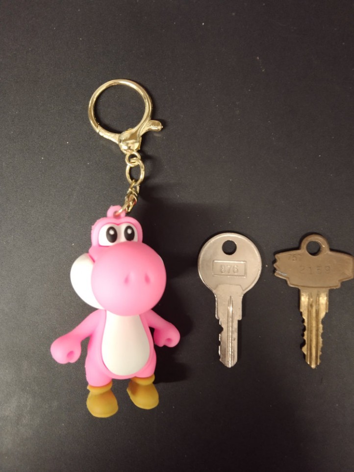 Key Holder - Mario - Yoshi / Pink - 3D