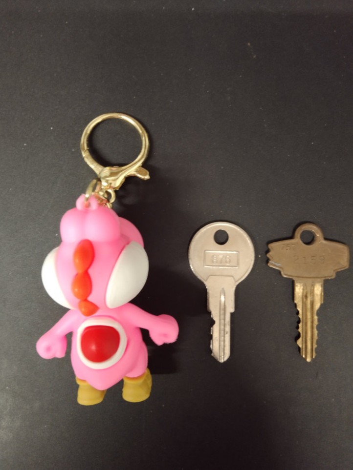 Key Holder - Mario - Yoshi / Pink - 3D