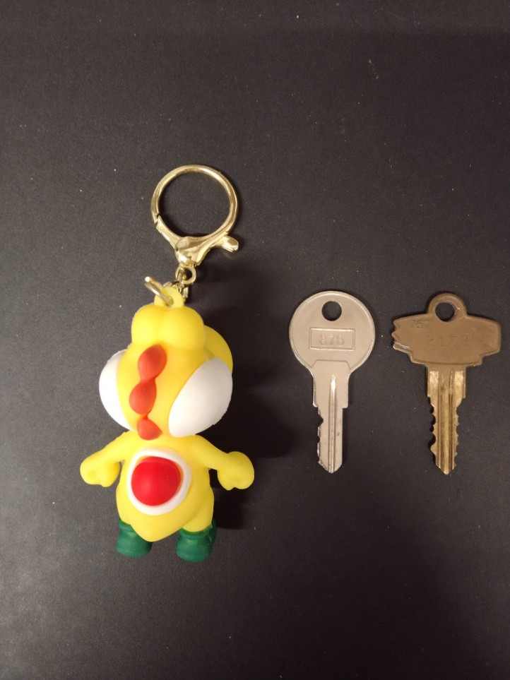 Key Holder - Mario - Yoshi / Yellow - 3D