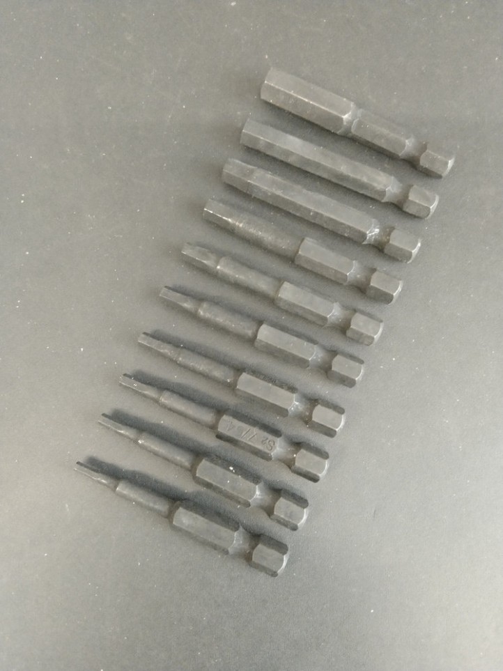 Embout 6 Pans Allen 1/4" - 10 Pièces