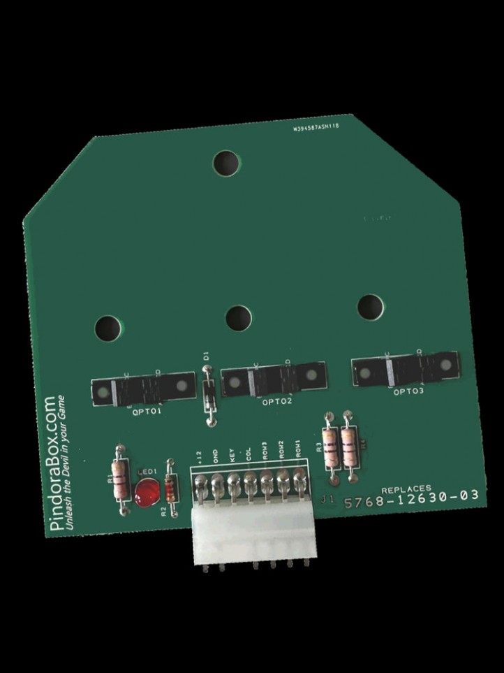 Drop Target 3 Bank Opto PCB A-13609 Drop Target 3 Bank Opto PCB A-13609