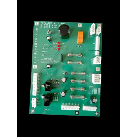 Williams/Data East Power Supply Board D-8345 D-7999