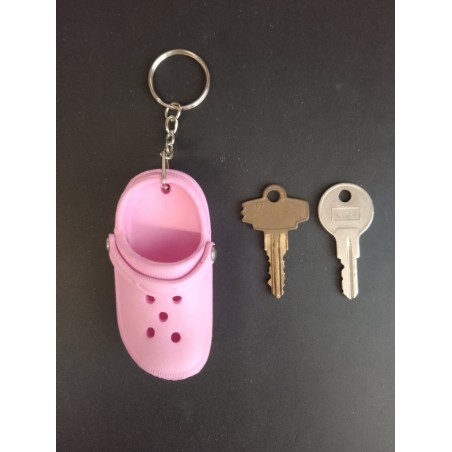 Porte Clé - Chaussures - Crocs Rose - 3D