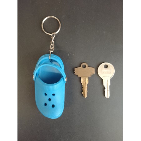 Porte Clé - Chaussures - Crocs Bleue - 3D
